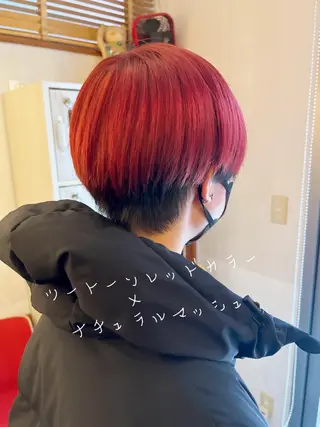 ショート カラー アザマ　ヤスカツ _rosso 川口のヘアスタイル