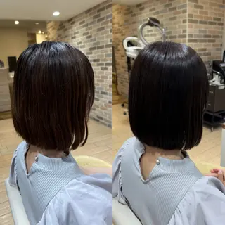 ミディアム カラー 透明感カラー/艶暗髪 /表参道/mikuのヘアスタイル