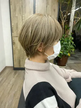 ショート カラー 🗻飯田誠也🗻 カットカラー得意のヘアスタイル
