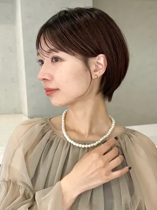 ショート 年齢悩みを全て解消/ 白髪と癖毛 松本雄光のヘアスタイル