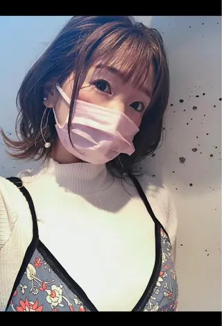 ミディアム カラー ヘアアレンジ trym/ 木原裕希のヘアスタイル