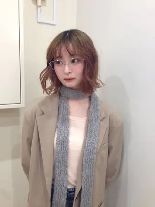 ミディアム hair&eye🎀 /momoKaのヘアスタイル