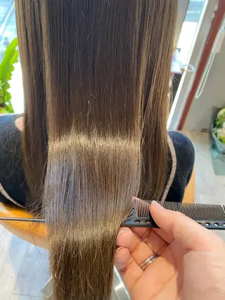 セミロング カラー パーマ 🐶 アヤカのヘアスタイル