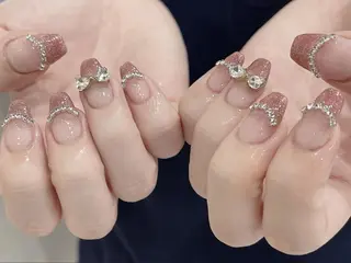ネイル na🎀🎀na ちゅるちゅるのネイルデザイン