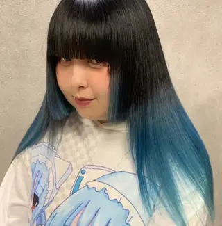 ロング ♡派手髪カラー♡ 🅝🅐🅝🅐のヘアスタイル