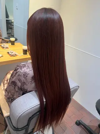 ロング マンツーマン 縮毛矯正/マユコのヘアスタイル