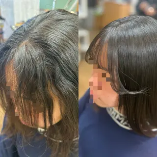 セミロング 神谷 千明のヘアスタイル