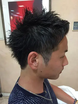 ショート パーマ メンズ 縮毛矯正×髪質改善 店長　DAITOのヘアスタイル