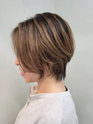 ショート カラー ダブルカラーモデル☆ SHUNYAのヘアスタイル