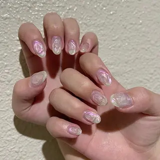 ネイル パラあり！フィルイン 美フォルムのネイルデザイン