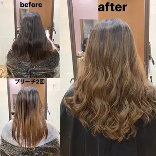 ロング カラー 韓国レイヤーカット★ 小林大樹のヘアスタイル