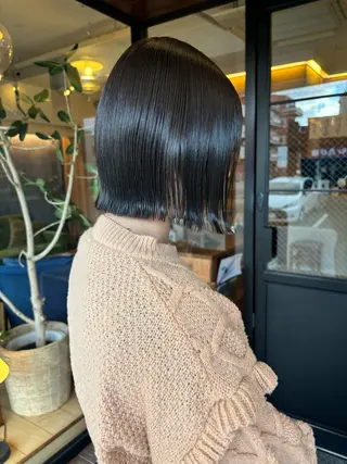 ミディアム カラー 玉川 加菜のヘアスタイル