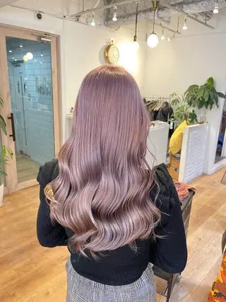 ロング カラー 水原　悠吾 ELISS　ブリーチのヘアスタイル