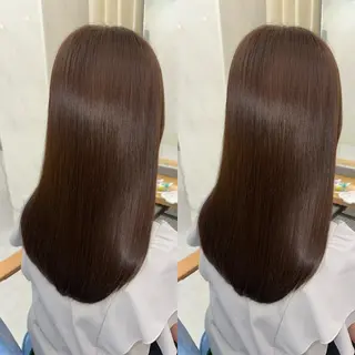 ロング 髪質改善🩵縮毛矯正 代々木/木下のヘアスタイル