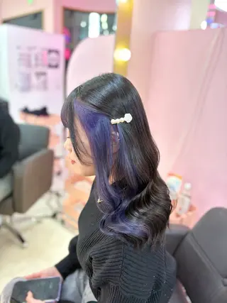 セミロング カラー 甘ふわgirly🎀 ハイトーン🤍Ramのヘアスタイル