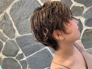 ショート カラー パーマ EARTH 浦添店のヘアスタイル