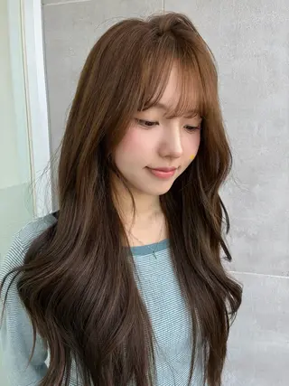 ロング カラー momo/エクステ /透明感カラー🎀のヘアスタイル