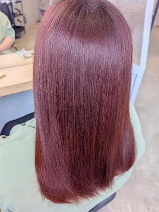 セミロング カラー 古屋 美春のヘアスタイル