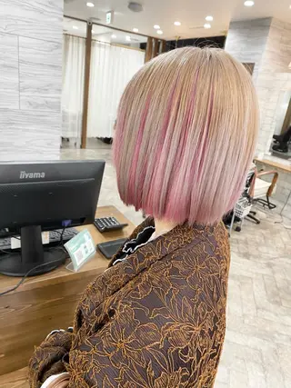 ショート カラー オーナースタイリスト 奈須雄紀のヘアスタイル