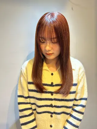 セミロング パーマ 似合わせカット✂︎ りょお🫧のヘアスタイル