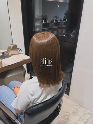 ミディアム カラー 髙橋碧 透明感カラー / fifthパーマのヘアスタイル