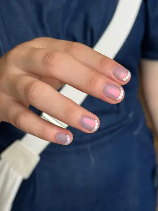 ショート カラー パーマ ヘアアレンジ メンズ キッズ ネイル マツエク・マツパ アイブロウ ar. harajukuのネイルデザイン