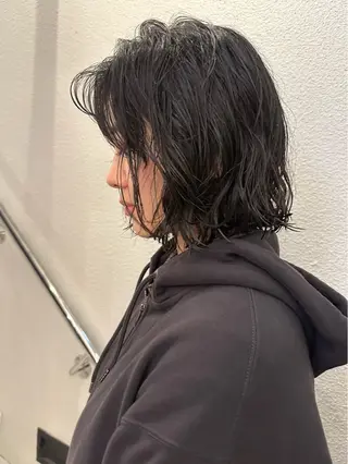 ミディアム パーマ レイヤーカット 🫧kotoneのヘアスタイル