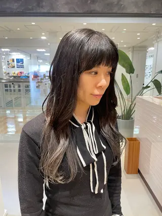 ロング ナチュラルカラー 児玉優香のヘアスタイル