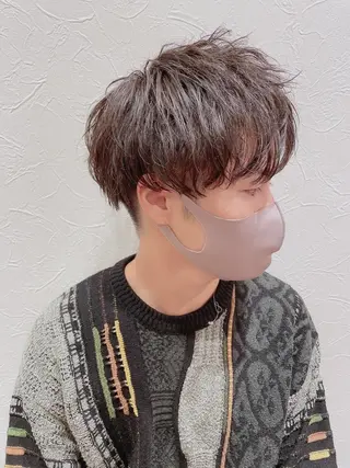 ショート パーマ ヘアアレンジ メンズ メンズZina代表 田端 麗治のヘアスタイル