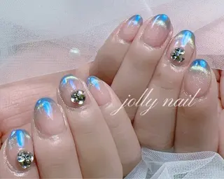 ネイル Jolly チップ長さだしのネイルデザイン