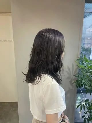 セミロング ♡透明感/艶カラー/ M a I ♡のヘアスタイル