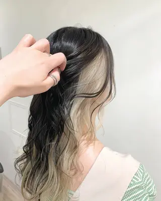 ロング カラー あべ ゆうかのヘアスタイル
