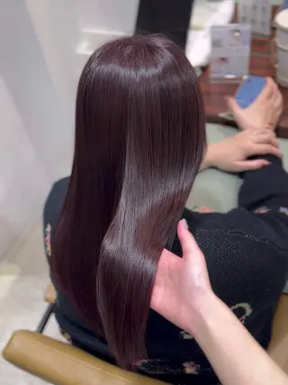ロング 透明感カラー／ 艶感カラー／RAMUのヘアスタイル
