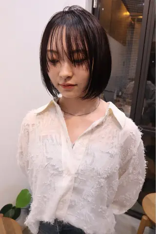 ショート カラー 無料カット/ 癖毛風パーマ/凜のヘアスタイル