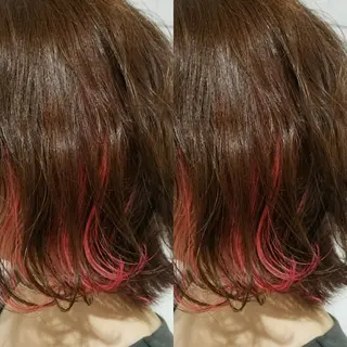 ミディアム 今中 小百合のヘアスタイル