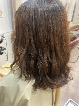 セミロング カラー ヘアアレンジ くせ毛多毛特化 高橋　淳のヘアスタイル