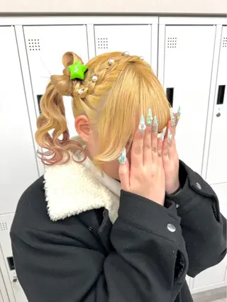 ヘアアレンジ ヘアメ💎横浜🪽 推し活 さな👶🏻のヘアスタイル