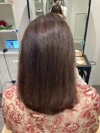 ミディアム カラー ミルクティー量産💙 💙ブリーチ特化💙のヘアスタイル