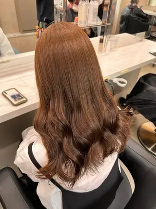 セミロング 💖札幌カラー 指名No.1💖玲奈のヘアスタイル