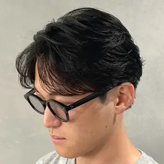 ミディアム パーマ ヘアアレンジ メンズ fifth 石川 凪のヘアスタイル