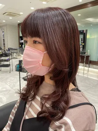セミロング 韓国風パーマ/ヘア セット/店長みづきのヘアスタイル