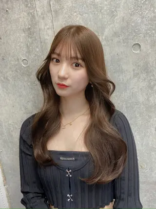 ロング 韓国/ワンホンヘア 髪質改善/MaCoのヘアスタイル