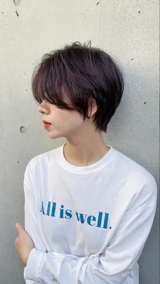 ショート カラー GiseL天神カラー 髪質改善/ブリーチのヘアスタイル