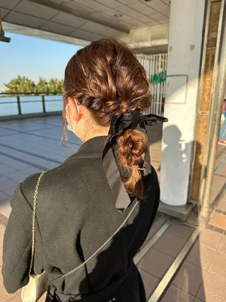 ミディアム ヘアアレンジ 髪質改善/大阪守口市 🐣Ria‪🐣のヘアスタイル