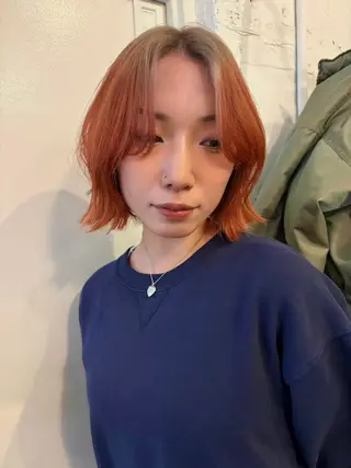 ミディアム カラー UNU【ユヌ】所属・＊UNU＊ RICOのヘアスタイル