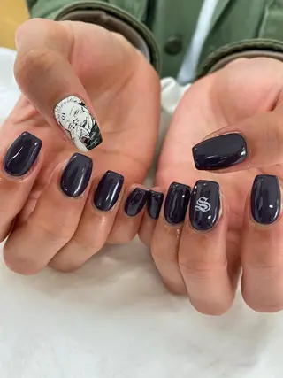 セミロング 池袋痛ネイル Nok. 渡辺のネイルデザイン