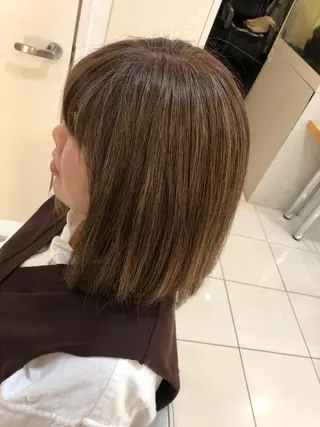 ミディアム カラー デザインカラー✨🦄 透明感カラー✨ヒカルのヘアスタイル