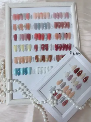 ネイル kao nail マグネット/長さだしのネイルデザイン