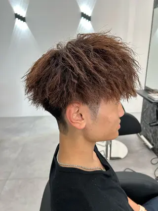パーマ メンズ 土屋 竣奨のヘアスタイル