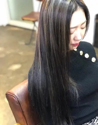 ロング カラー 【艶髪×韓国風】 毛流れ職人 RYOのヘアスタイル